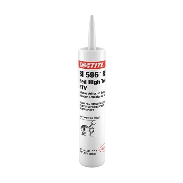 Henkel Gasketing, RTV Silicone, High Temperature, Red, 300 Ml SI 596 300ML IDH 198817 - main